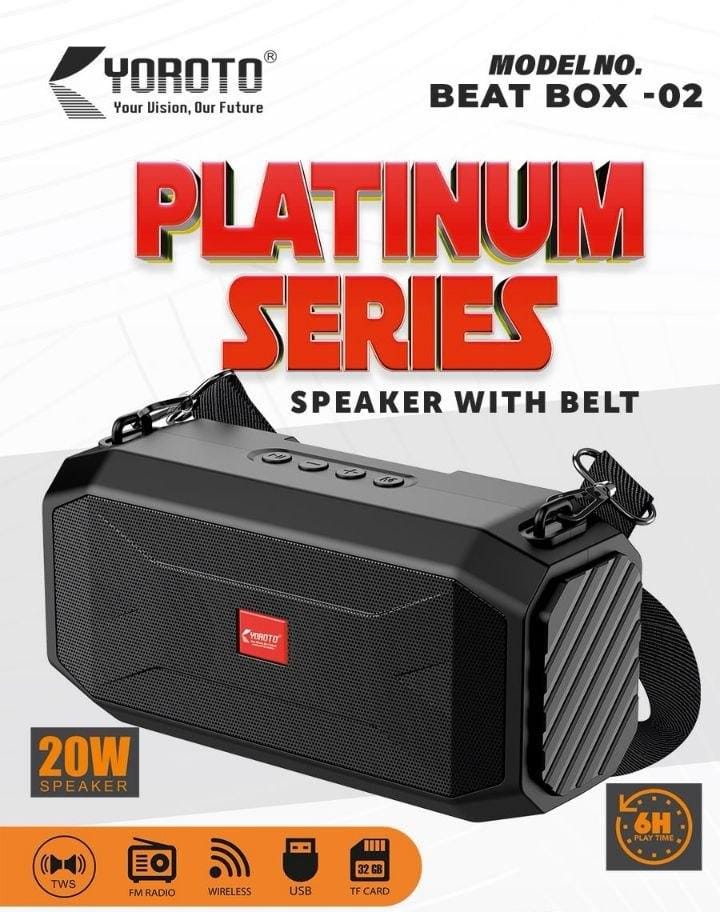 TJ YOROTO BEAT BOX -2 Bluetooth Speaker With Belt