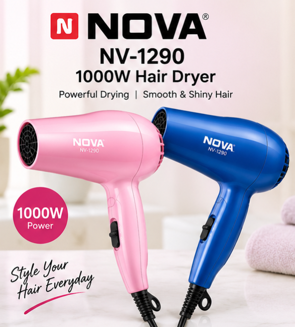TJ NOVA NV-1290, 1000W Hair Dryer