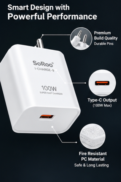 TJ SoRoo 100W SuperFast Charger