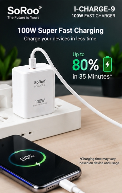 TJ SoRoo 100W SuperFast Charger