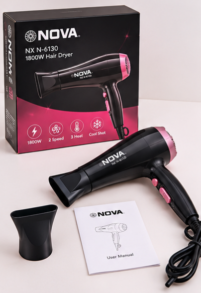 TJ NOVA NX N-6130, 1800W Hair Dryer