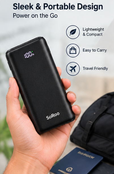 TJ SoRoo PB - 189, Massive 20000 Mah Power Bank